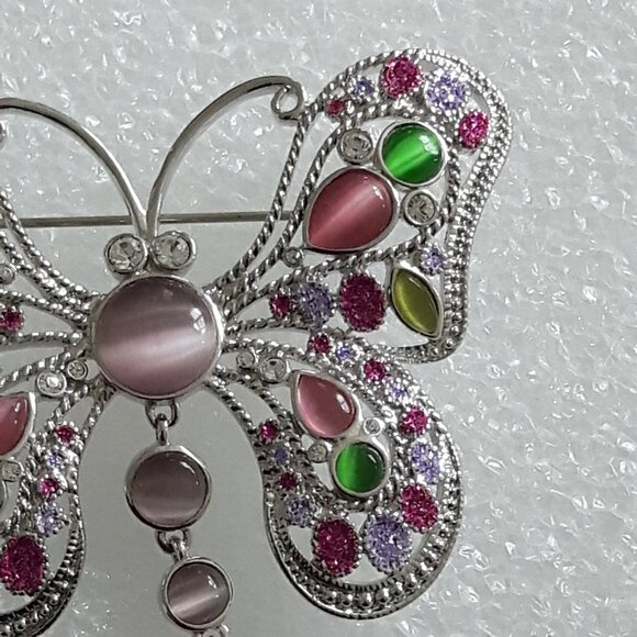 Vintage Butler Butterfly Brooch Fifth Avenue Collection Costume Statement Pin - Picture 2 of 6